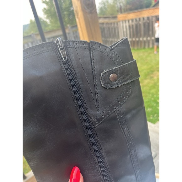 Elle Portuguese Woman's  Leather Zip Boots EU Sz 39 - Picture 12 of 13